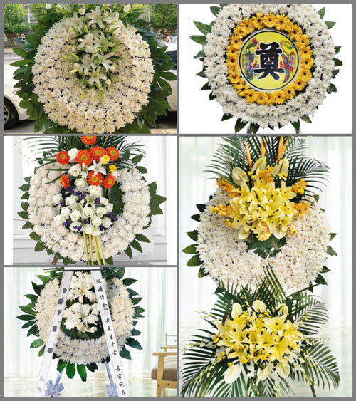 四川成都彭州市致和镇观泉村花圈速递